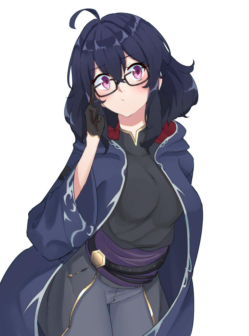 She... tried glasses, once.