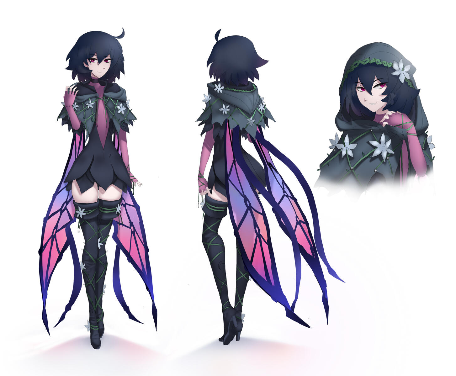 Resplendent (Night) - Similarly to Dyna, her clothes change to resemble the Dökkálfr in the dark.